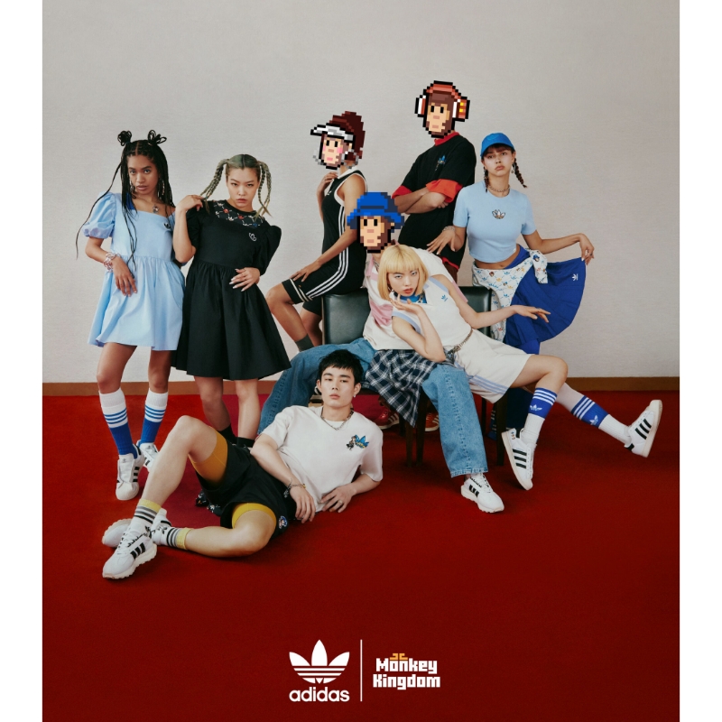 Adidas Originals/Pixel Art/70S/CO mangnhãn hiệu thương hiệu